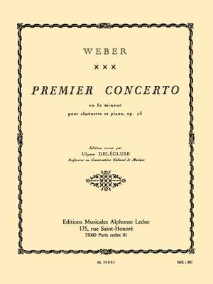 Carl Maria von Weber: Concerto No.1 In F Minor