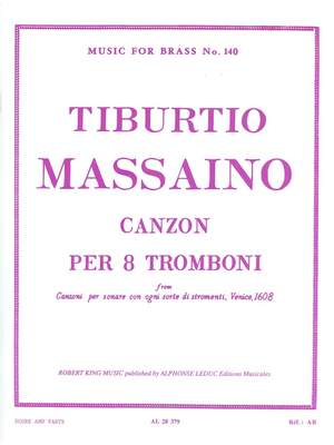 Tiburtio Massaino: Massaino King Canzon 8 Trombones Mfb140
