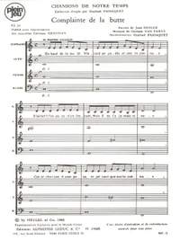 Georges Van Parys: Chansons de Notre Temps - Complainte de La Butte
