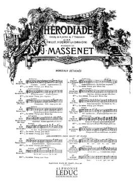 Jules Massenet: Herodiade Air No 2 Bis Air D'Herodiade