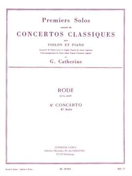 Pierre Rode: Premiers Solos Concertos Classiques
