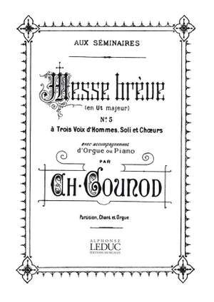 Charles Gounod: Messe Breve No 5 C Major Bl437 Voice & Organ Score