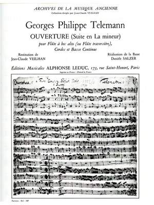 Georg Philipp Telemann: Suite In a Minor Viola Part