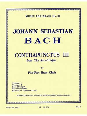 Johann Sebastian Bach: Contrapunctus III