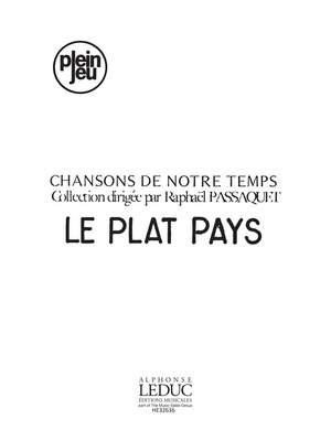 Jacques Brel: Chansons de Notre Temps: Le Plat Pays