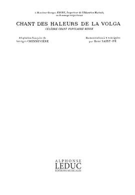Jacques Chailley: X Chant Des Haleurs de La Volga a Cappella Choral