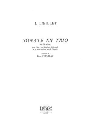 Jean-Baptiste Loeillet: Sonate En Trio En Sol Mineur op1 No.3
