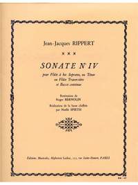 Jean-Jacques Rippert: Rippert Bernolin Sonate No.4 Descant Recorder & BC