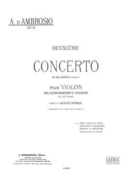 D'. Ambrosio: Concerto N02 En Sol Min Pour