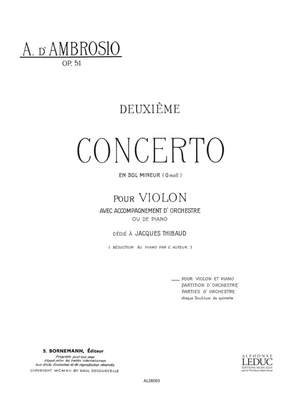 D'. Ambrosio: Concerto N02 En Sol Min Pour
