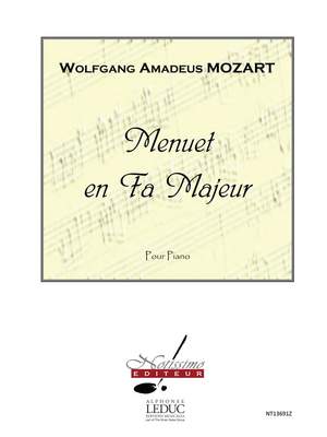 Wolfgang Amadeus Mozart: Menuet En Fa Majeur
