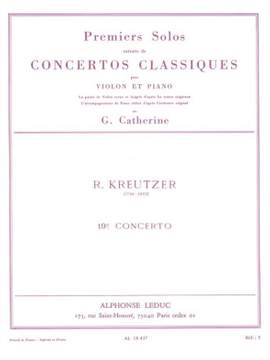 Rodolphe Kreutzer: Premiers Solos Concertos Classiques - 19e concerto