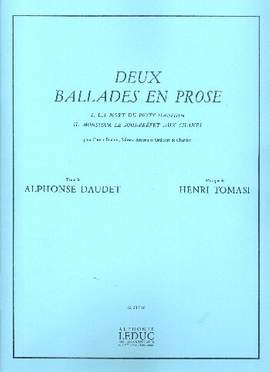 Henri Tomasi: 2 Ballades en Prose de A. Daudet Voice & Piano
