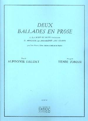 Henri Tomasi: 2 Ballades en Prose de A. Daudet Voice & Piano