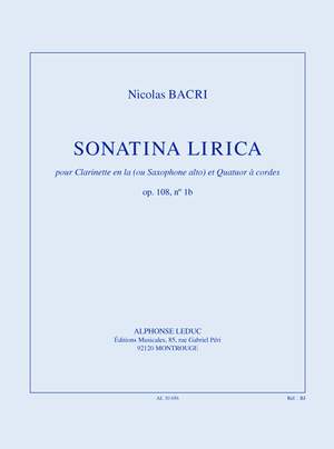 Nicolas Bacri: Sonatina Lirica Op.108 No1b