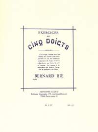 Bernard Rie: Exercices Des 5 Doigts Op32