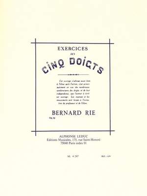 Bernard Rie: Exercices Des 5 Doigts Op32
