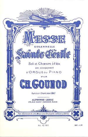 Charles Gounod: Messe Solennelle de Sainte Cecile Voice Parts