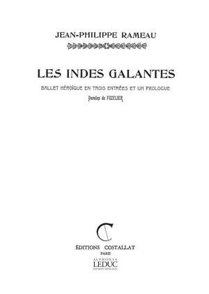 Jean-Philippe Rameau: Indes Galantes