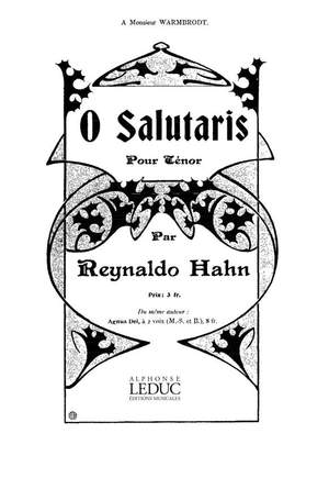 Reynaldo Hahn: O Salutaris