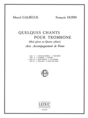 Galiegue: Quelques Chants Vol 3 - Petit Choral En Syncope