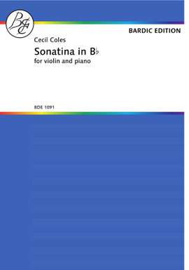 Coles, C: Sonatina in B flat