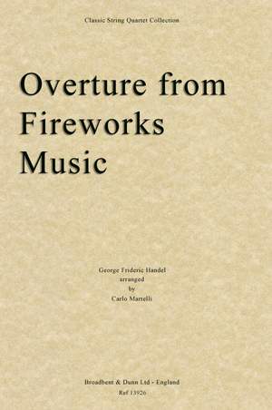 Handel, George Frideric: Overture from Music for the Royal Fireworks