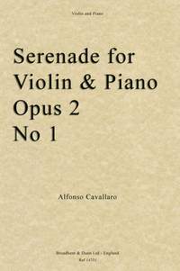 Cavallaro, Alfonso: Serenade for Violin and Piano, Opus Posth 2 No.1