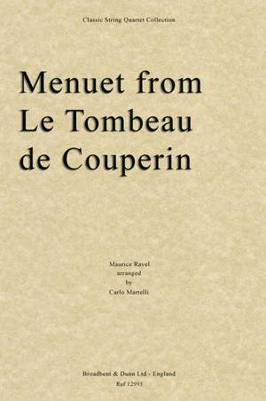 Ravel, Maurice: Menuet from Le Tombeau de Couperin