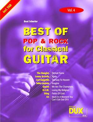 Best of Pop and Rock for Classical Guitar Vol. 4
