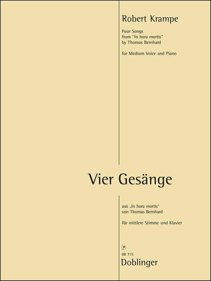 Robert Krampe: Vier Gesänge