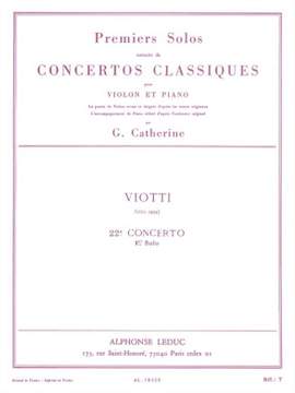 Giovanni Battista Viotti: Premiers Solos Concertos Classiques
