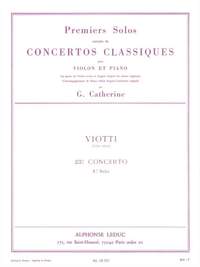 Giovanni Battista Viotti: Premiers Solos Concertos Classiques