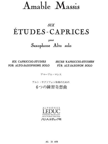 Amable Massis: 6 Etudes-Caprices