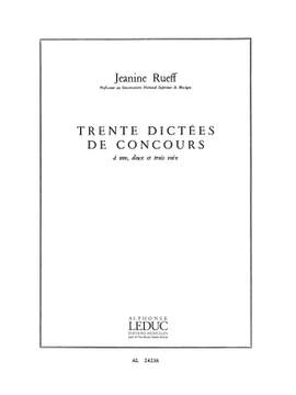 Jeanine Rueff: 30 Dictees De Concours A 1