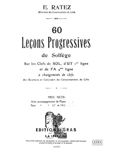 Ratez: 60 Lecons Progressives De