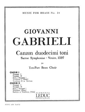 Gabrieli: Canzon Duodecimi Toni