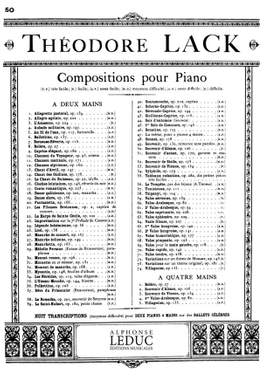 Lack: Souvenir D'Alsace Op106