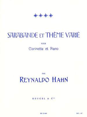 Reynaldo Hahn: Sarabande Et Theme Varie