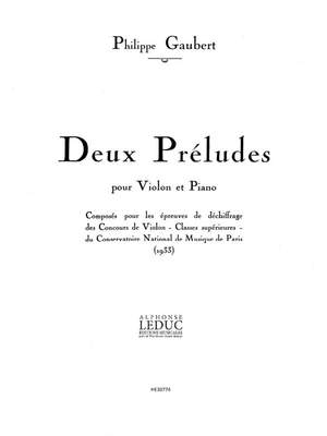 Philippe Gaubert: 2 Preludes