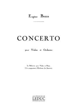 Eugène Bozza: Concerto -Violon Et Orchestre