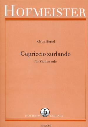Klaus Hertel: Capriccio zurlando