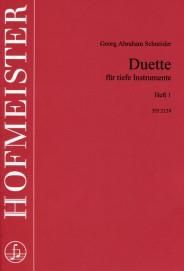 Georg Abraham Schneider: Duette für tiefe Instrumente, Heft 1