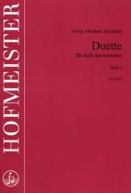 Georg Abraham Schneider: Duette für tiefe Instrumente, Heft 2