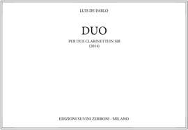 Luis De  Pablo: Duo per Due Clarinetti in Si B
