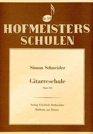 Simon Schneider: Gitarrenschule