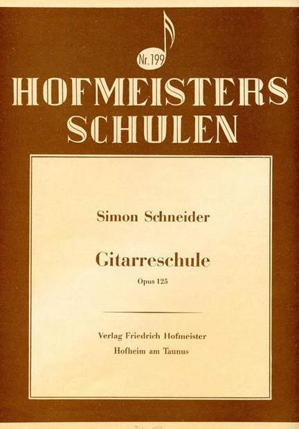 Simon Schneider: Gitarrenschule
