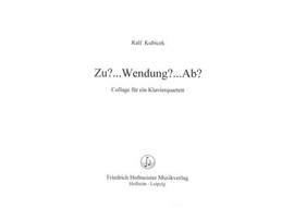 Ralf Kubicek: Zu... Wendung... Ab..