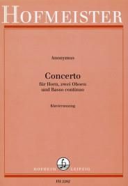 Concerto für Horn, 2 Oboen, B. c.