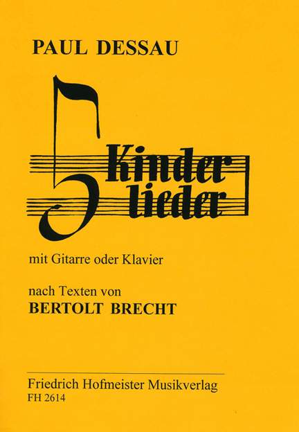 Paul Dessau: Kinderlieder